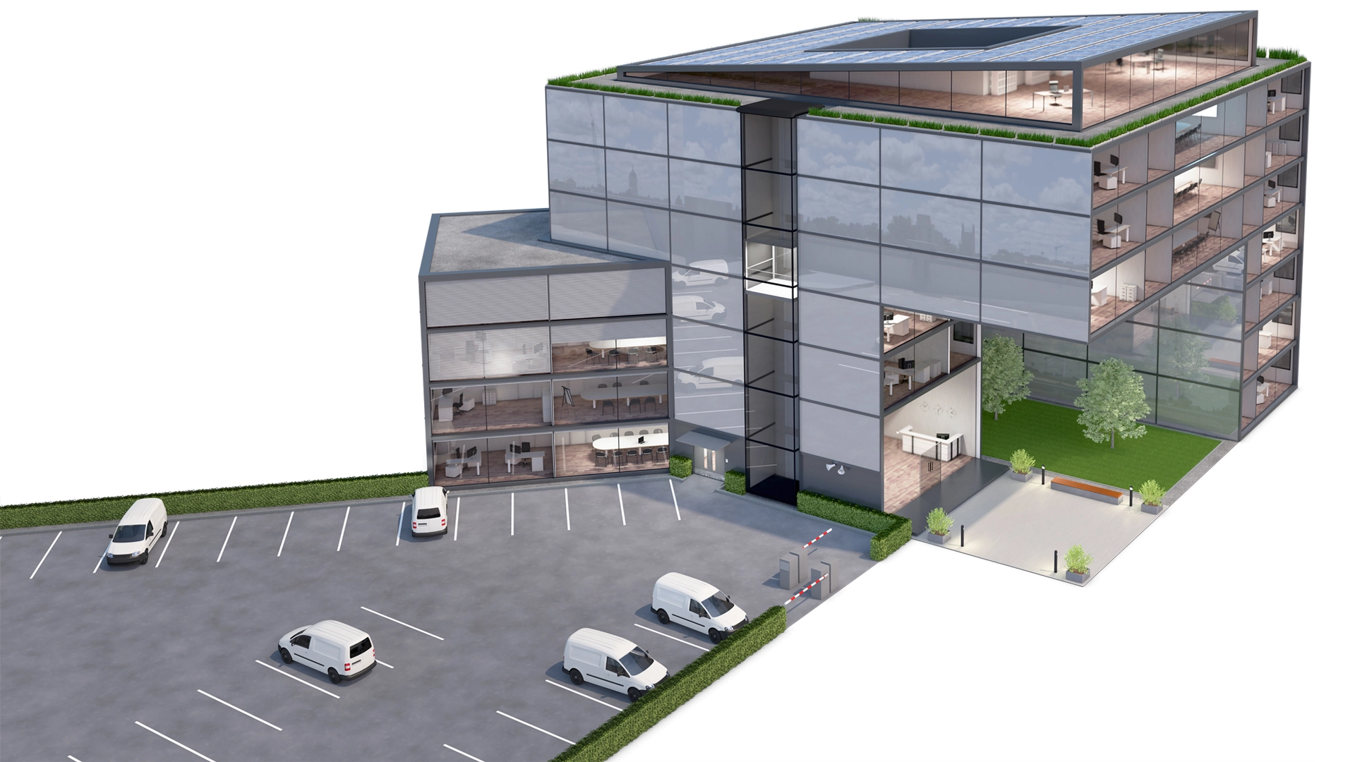 The VisuLAN hazard management system enables cross-domain integration of the entire security, building and communication technology as well as the IT infrastructure.